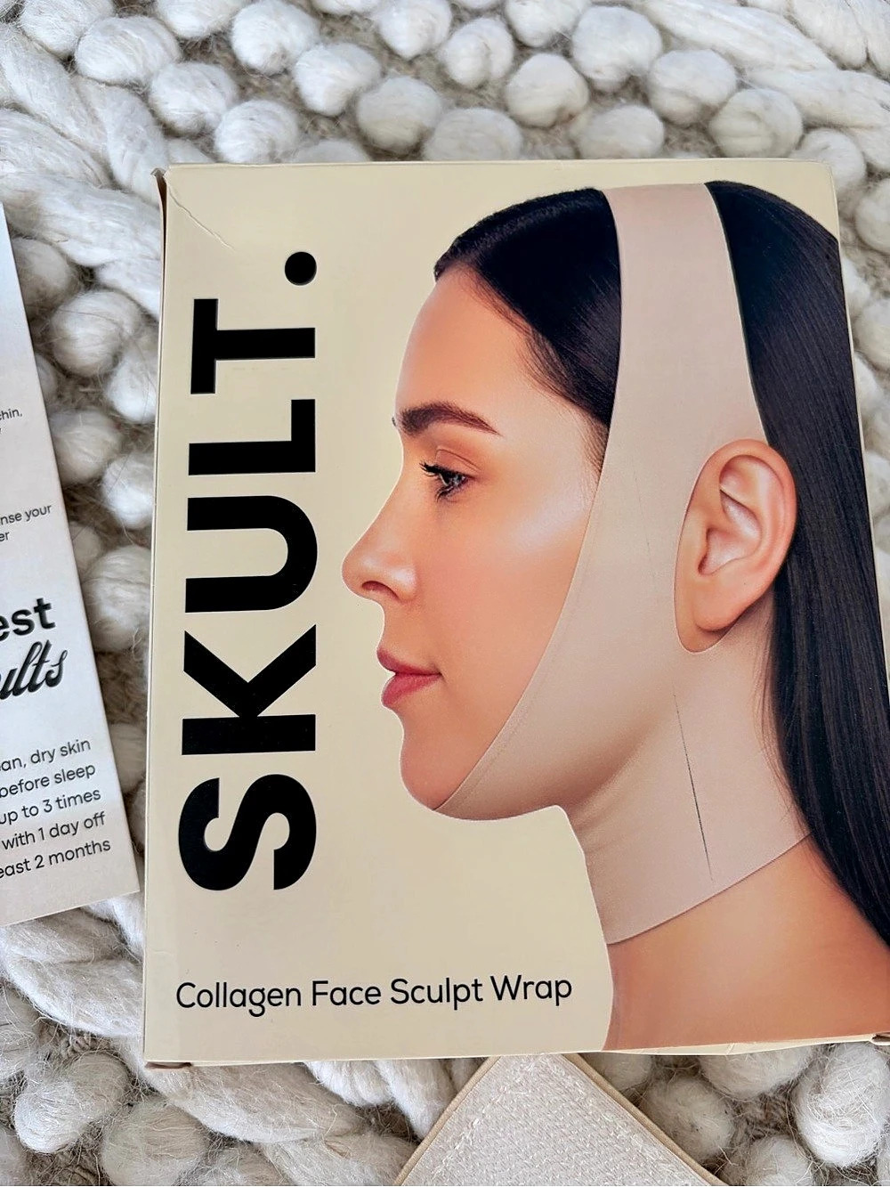 SKULT Collagen Face Sculpt Wrap Beige NWT
